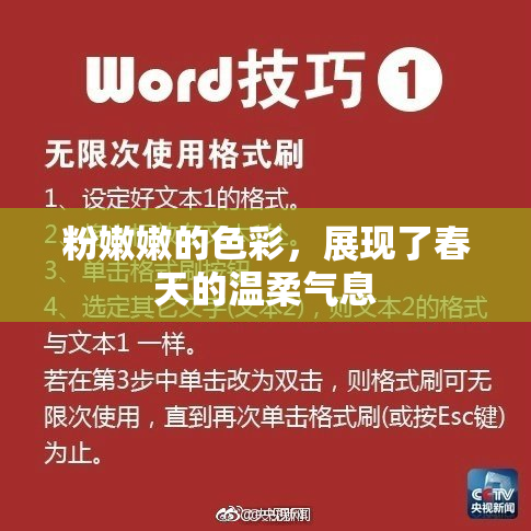 粉嫩嫩的色彩，展现了春天的温柔气息