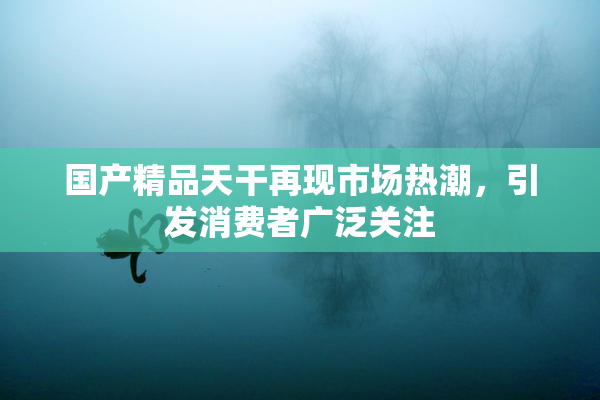 国产精品天干再现市场热潮，引发消费者广泛关注
