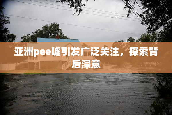 亚洲pee嘘引发广泛关注，探索背后深意