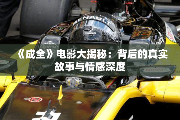 《成全》电影大揭秘：背后的真实故事与情感深度