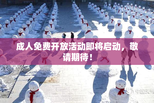 成人免费开放活动即将启动，敬请期待！
