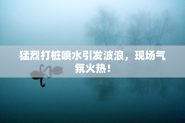猛烈打桩喷水引发波浪，现场气氛火热！