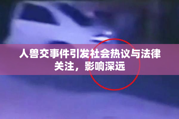 人兽交事件引发社会热议与法律关注，影响深远