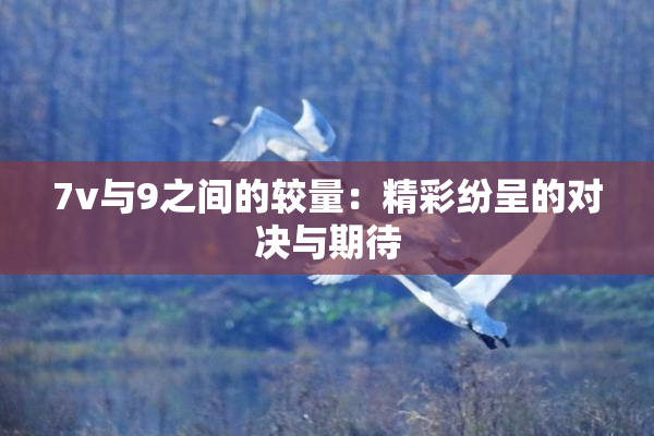 7v与9之间的较量：精彩纷呈的对决与期待