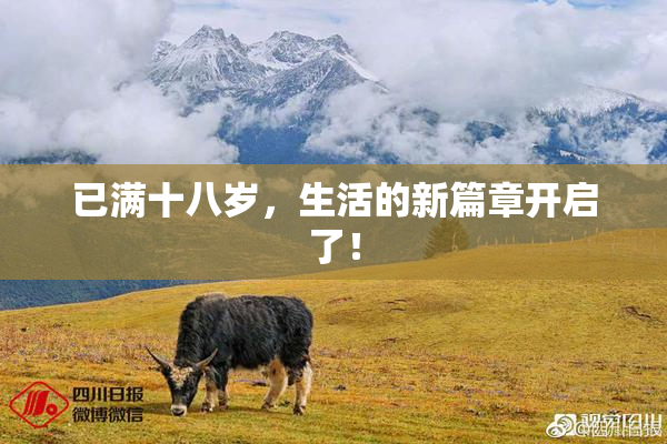 已满十八岁，生活的新篇章开启了！