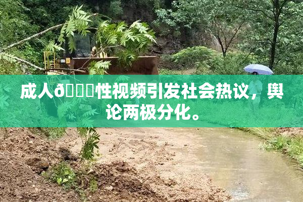 成人🔞性视频引发社会热议，舆论两极分化。