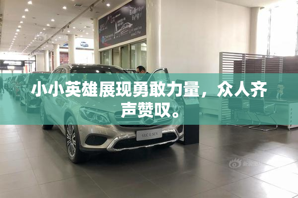 小小英雄展现勇敢力量，众人齐声赞叹。