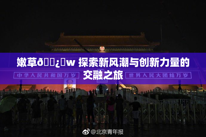 嫩草🌿‌w 探索新风潮与创新力量的交融之旅