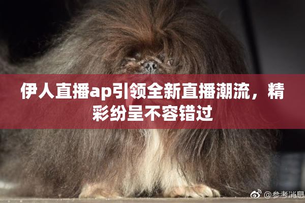 伊人直播ap引领全新直播潮流，精彩纷呈不容错过