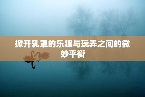 掀开乳罩的乐趣与玩弄之间的微妙平衡