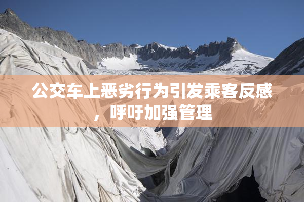 公交车上恶劣行为引发乘客反感，呼吁加强管理