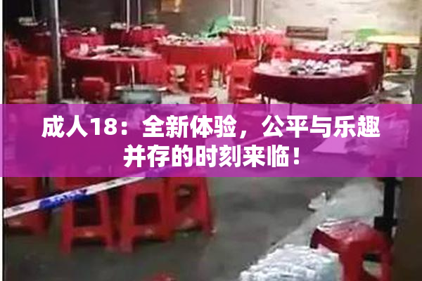 成人18：全新体验，公平与乐趣并存的时刻来临！
