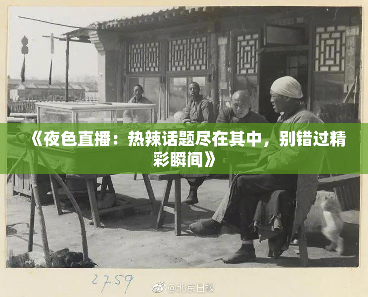 《夜色直播：热辣话题尽在其中，别错过精彩瞬间》