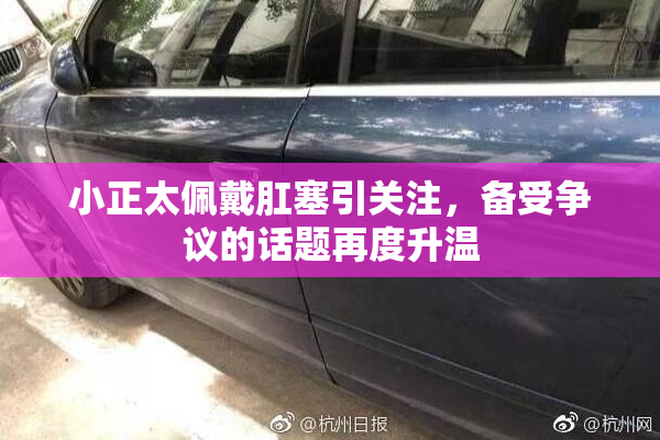 小正太佩戴肛塞引关注，备受争议的话题再度升温