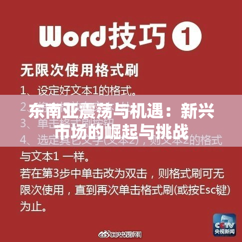 东南亚震荡与机遇：新兴市场的崛起与挑战