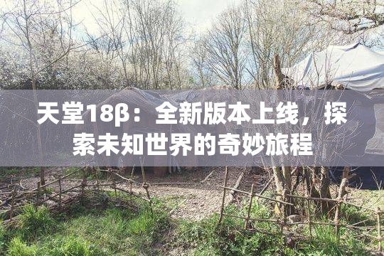 天堂18β：全新版本上线，探索未知世界的奇妙旅程