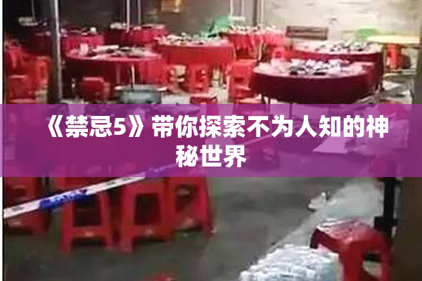 《禁忌5》带你探索不为人知的神秘世界