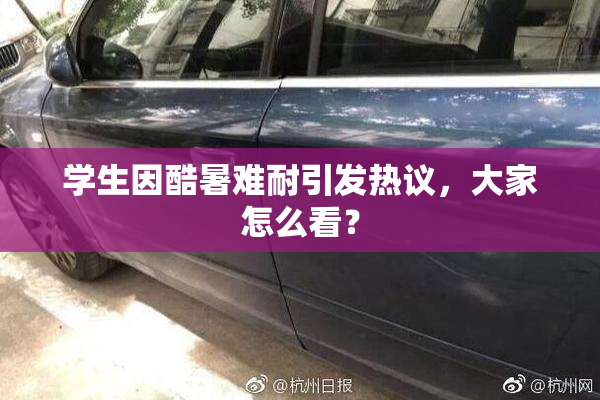 学生因酷暑难耐引发热议，大家怎么看？