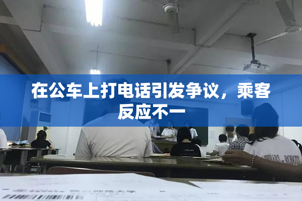 在公车上打电话引发争议，乘客反应不一