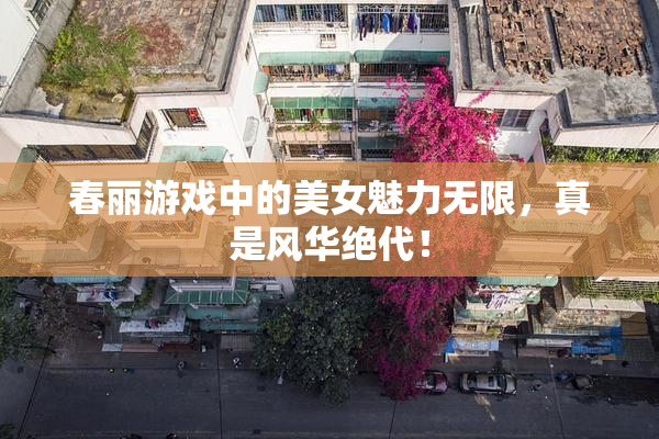 春丽游戏中的美女魅力无限，真是风华绝代！
