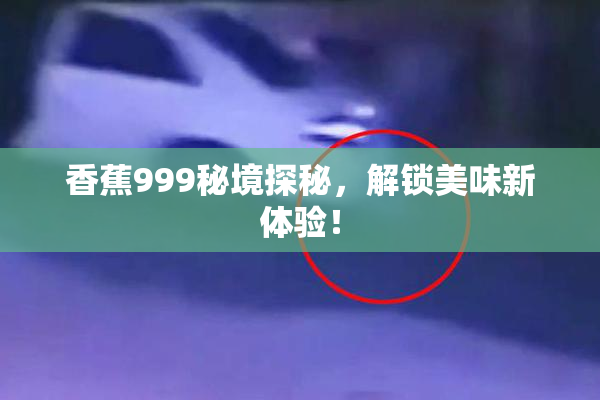 香蕉999秘境探秘，解锁美味新体验！