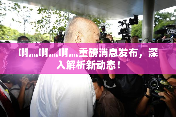 啊灬啊灬啊灬重磅消息发布，深入解析新动态！