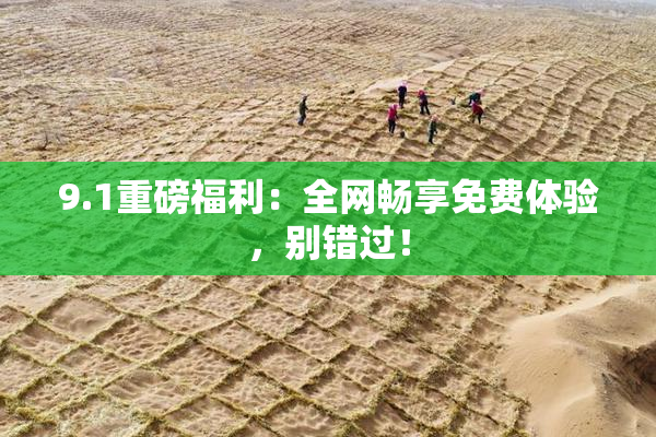 9.1重磅福利：全网畅享免费体验，别错过！