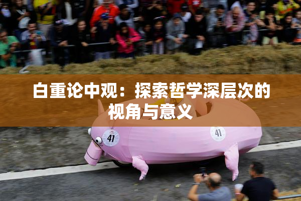 白重论中观：探索哲学深层次的视角与意义