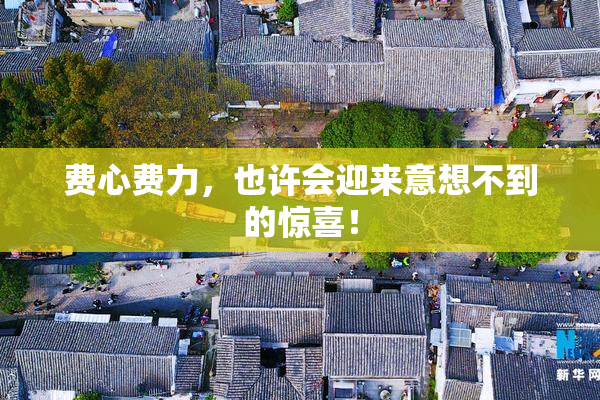 费心费力，也许会迎来意想不到的惊喜！