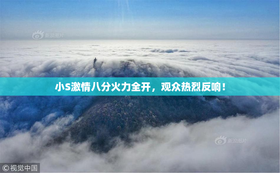 小S激情八分火力全开，观众热烈反响！