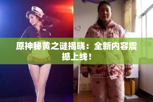 原神秘黄之谜揭晓：全新内容震撼上线！
