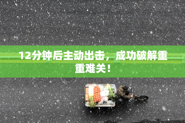 12分钟后主动出击，成功破解重重难关！