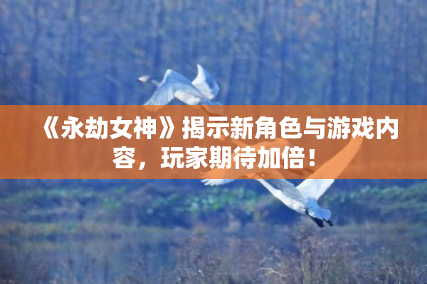 《永劫女神》揭示新角色与游戏内容，玩家期待加倍！