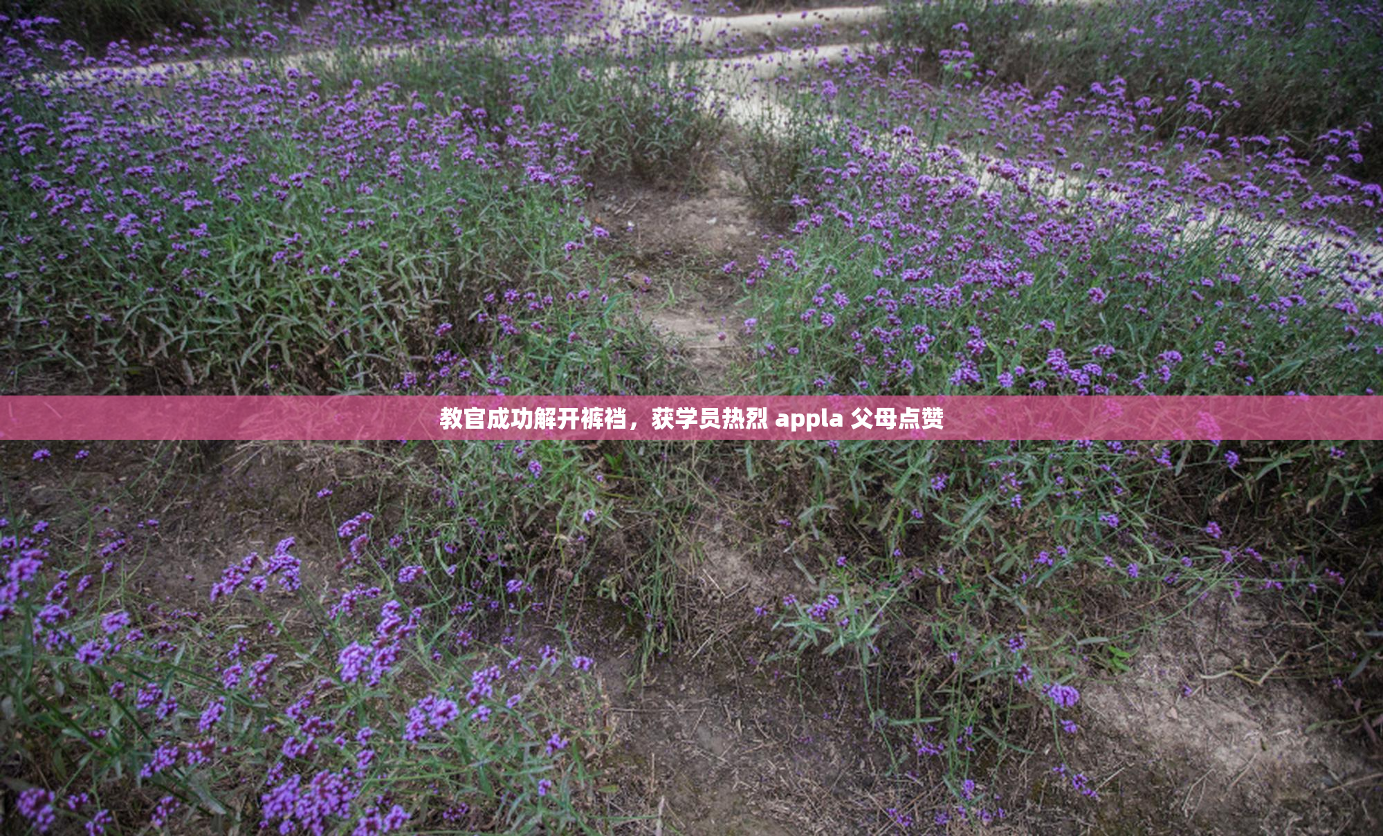 教官成功解开裤裆，获学员热烈 appla 父母点赞