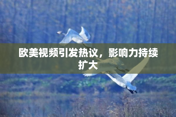 欧美视频引发热议，影响力持续扩大