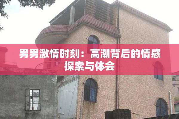 男男激情时刻：高潮背后的情感探索与体会