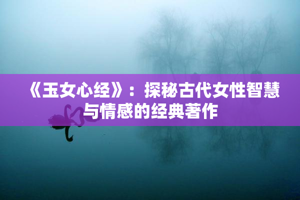 《玉女心经》：探秘古代女性智慧与情感的经典著作