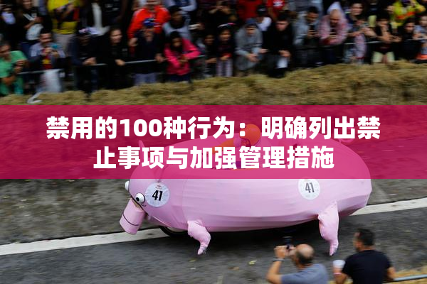 禁用的100种行为：明确列出禁止事项与加强管理措施