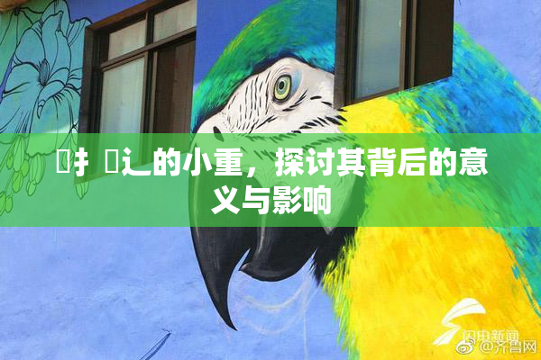 喿扌畐辶的小重，探讨其背后的意义与影响
