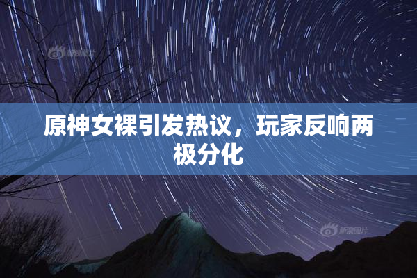 原神女裸引发热议，玩家反响两极分化