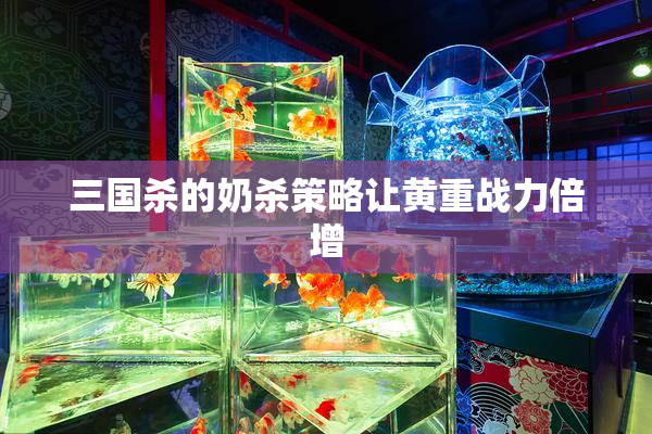 三国杀的奶杀策略让黄重战力倍增