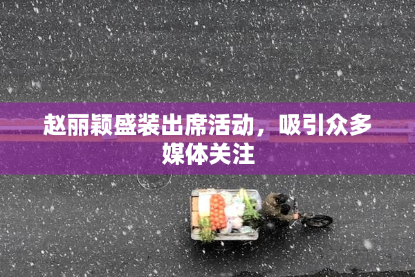 赵丽颖盛装出席活动，吸引众多媒体关注