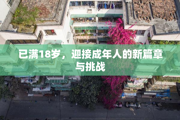 已满18岁，迎接成年人的新篇章与挑战