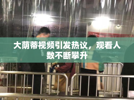 大荫蒂视频引发热议，观看人数不断攀升