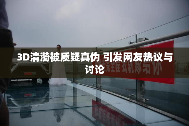 3D清漪被质疑真伪 引发网友热议与讨论