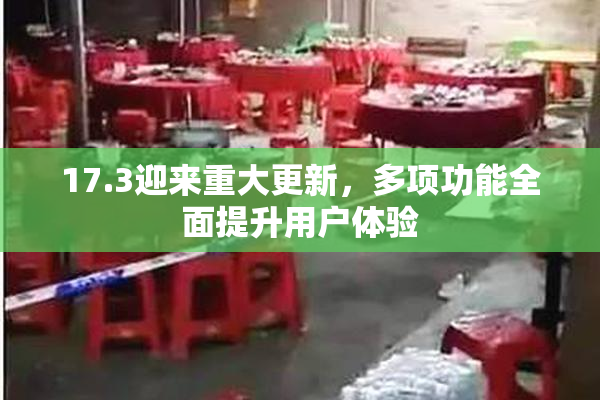 17.3迎来重大更新，多项功能全面提升用户体验