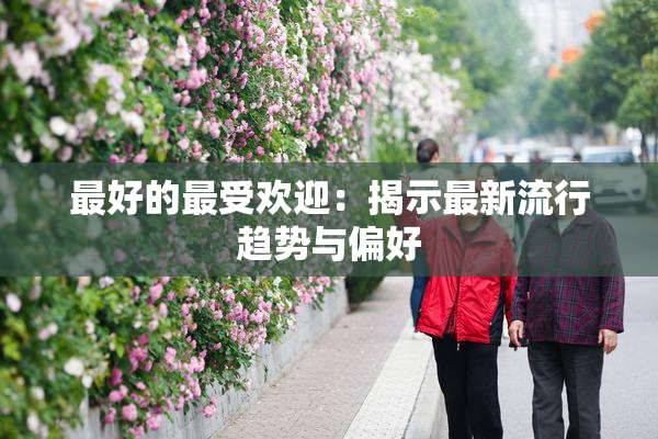 最好的最受欢迎：揭示最新流行趋势与偏好