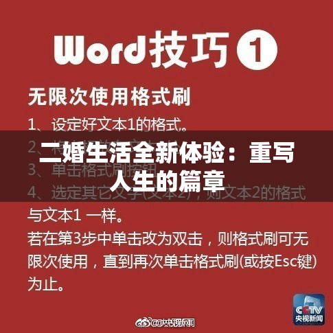 二婚生活全新体验：重写人生的篇章