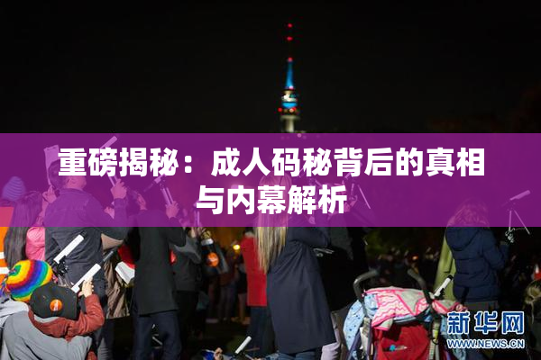 重磅揭秘：成人码秘背后的真相与内幕解析