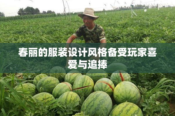春丽的服装设计风格备受玩家喜爱与追捧